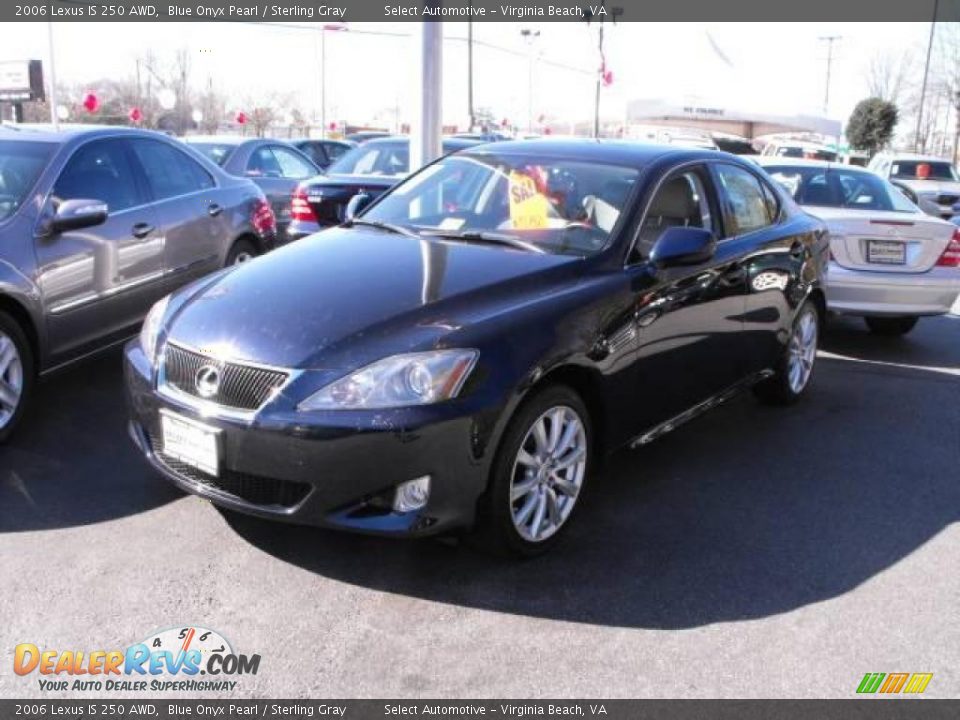 2006 Lexus IS 250 AWD Blue Onyx Pearl / Sterling Gray Photo #2