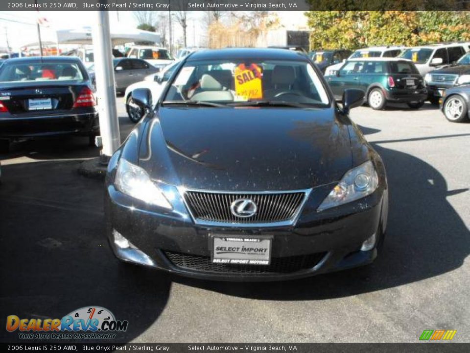 2006 Lexus IS 250 AWD Blue Onyx Pearl / Sterling Gray Photo #3