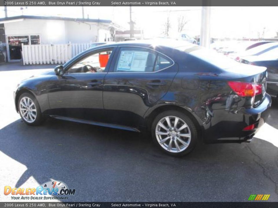 2006 Lexus IS 250 AWD Blue Onyx Pearl / Sterling Gray Photo #6