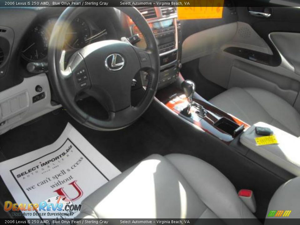 2006 Lexus IS 250 AWD Blue Onyx Pearl / Sterling Gray Photo #9
