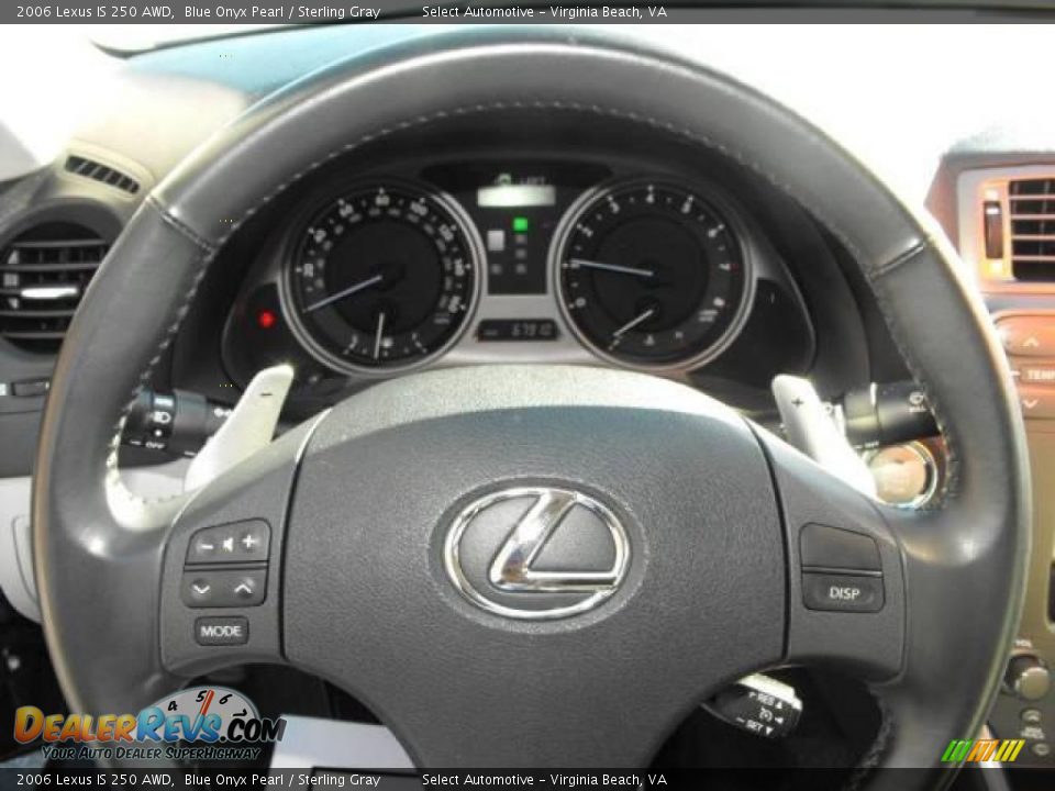 2006 Lexus IS 250 AWD Blue Onyx Pearl / Sterling Gray Photo #12