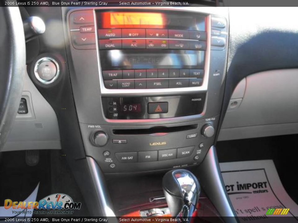 2006 Lexus IS 250 AWD Blue Onyx Pearl / Sterling Gray Photo #13