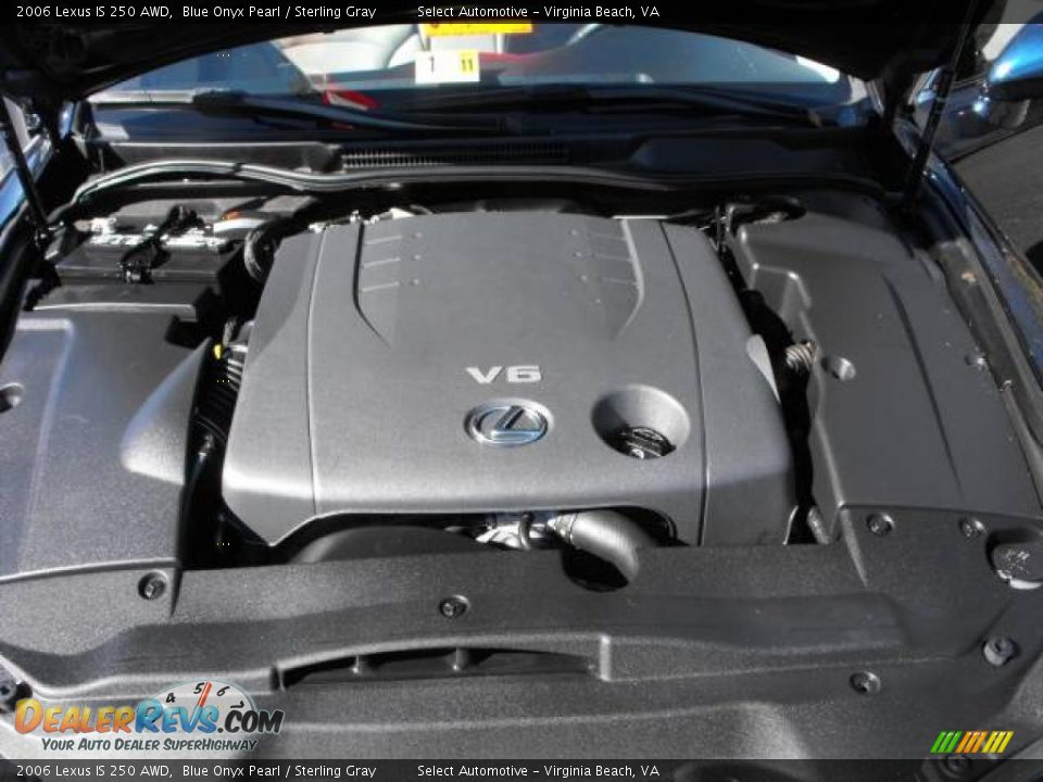 2006 Lexus IS 250 AWD Blue Onyx Pearl / Sterling Gray Photo #17