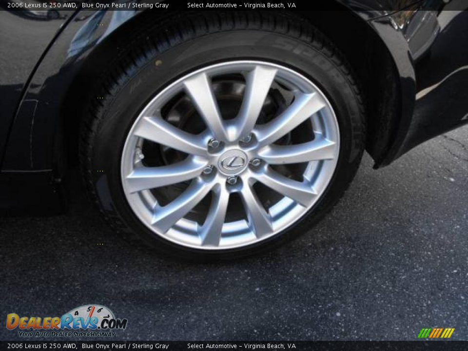 2006 Lexus IS 250 AWD Blue Onyx Pearl / Sterling Gray Photo #18