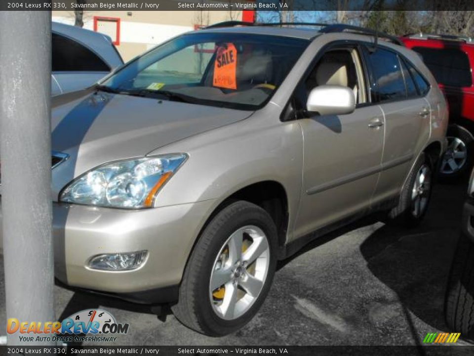 2004 Lexus RX 330 Savannah Beige Metallic / Ivory Photo #2
