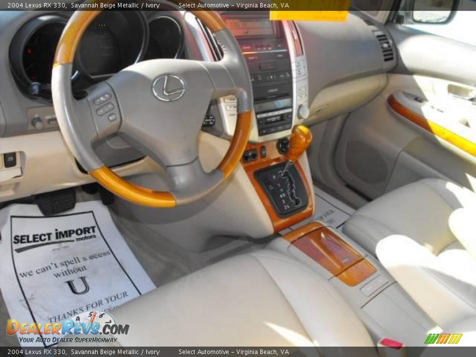 2004 Lexus RX 330 Savannah Beige Metallic / Ivory Photo #7