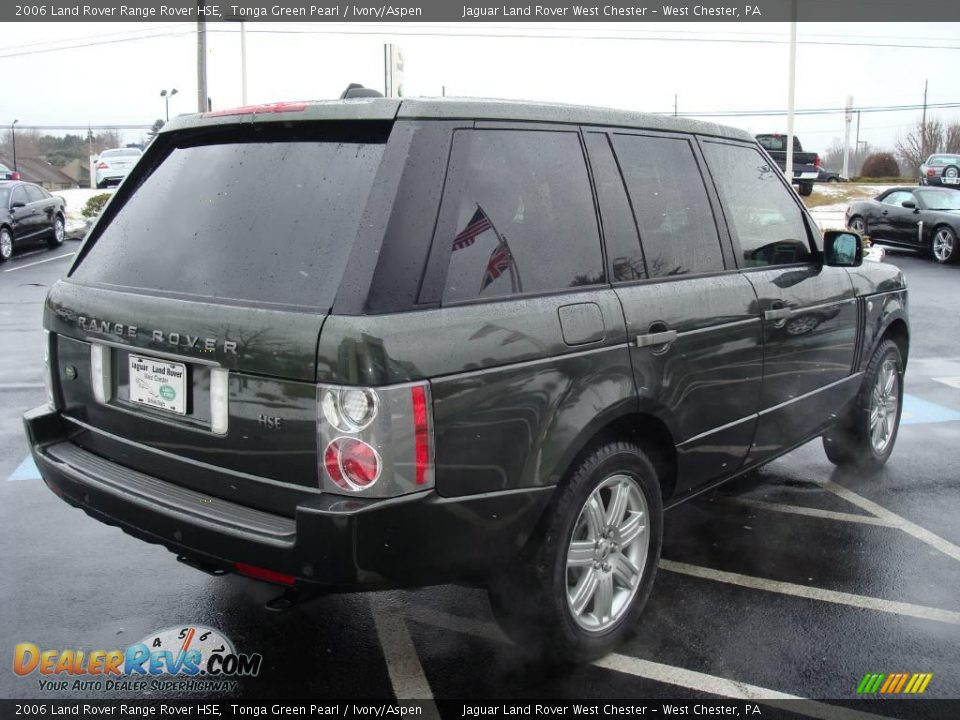 2006 Land Rover Range Rover HSE Tonga Green Pearl / Ivory/Aspen Photo #7