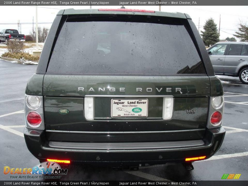 2006 Land Rover Range Rover HSE Tonga Green Pearl / Ivory/Aspen Photo #8