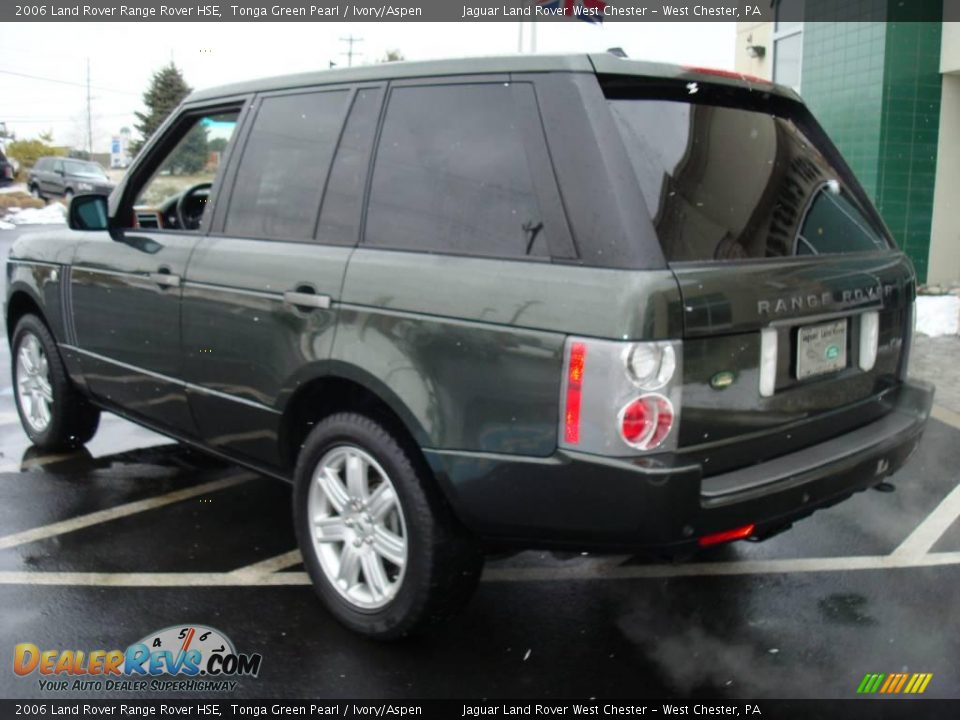 2006 Land Rover Range Rover HSE Tonga Green Pearl / Ivory/Aspen Photo #9