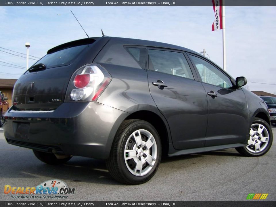 2009 Pontiac Vibe 2.4 Carbon Gray Metallic / Ebony Photo #6