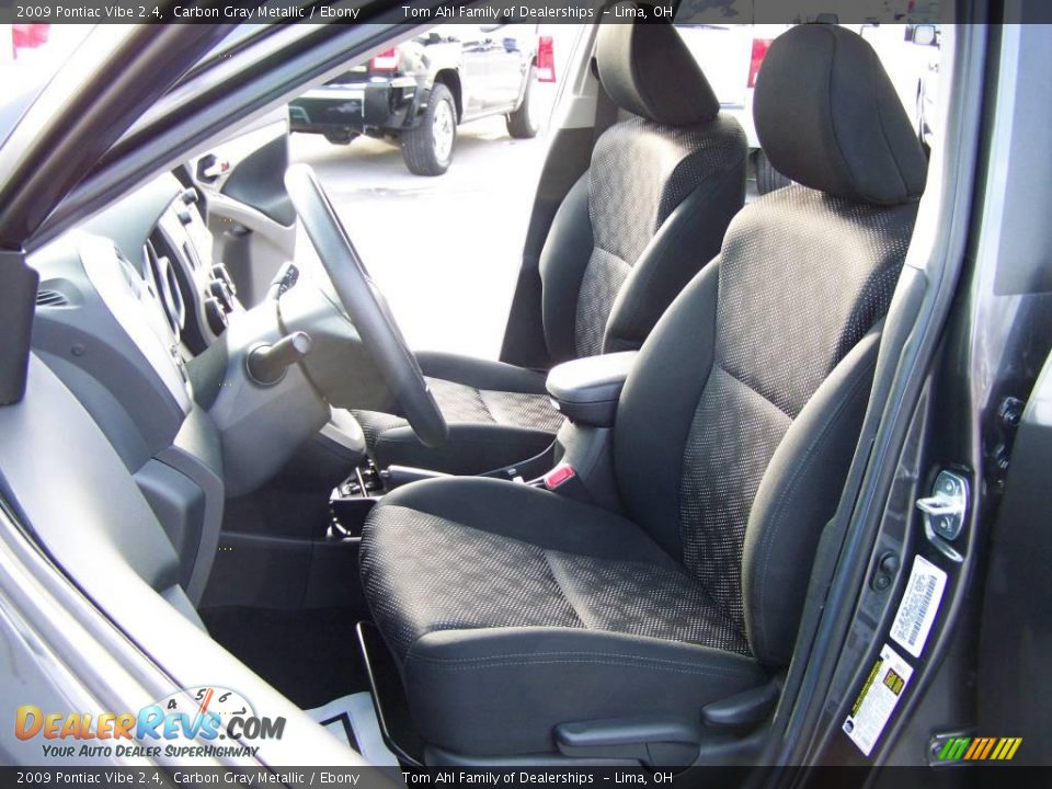 2009 Pontiac Vibe 2.4 Carbon Gray Metallic / Ebony Photo #8