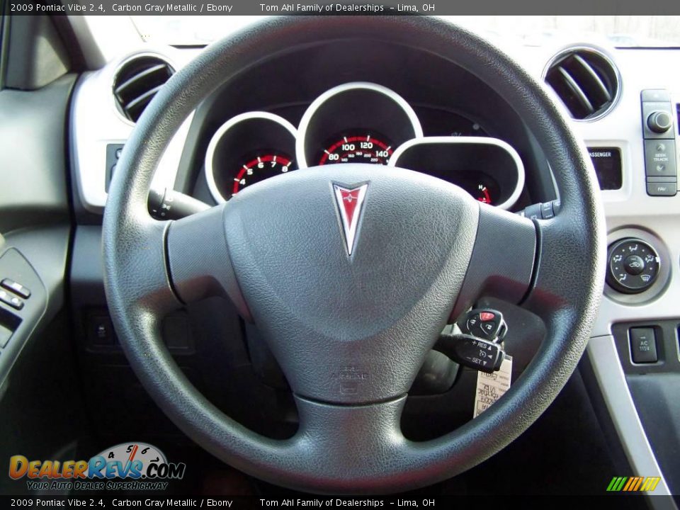 2009 Pontiac Vibe 2.4 Carbon Gray Metallic / Ebony Photo #18