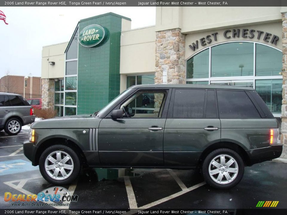 2006 Land Rover Range Rover HSE Tonga Green Pearl / Ivory/Aspen Photo #10