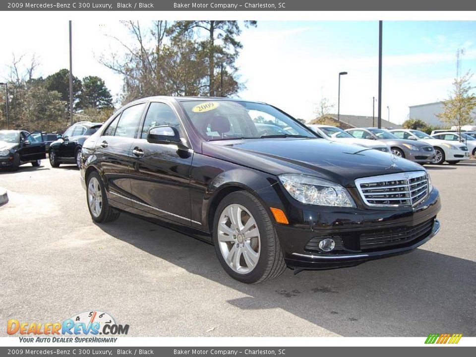 2009 Mercedes-Benz C 300 Luxury Black / Black Photo #1