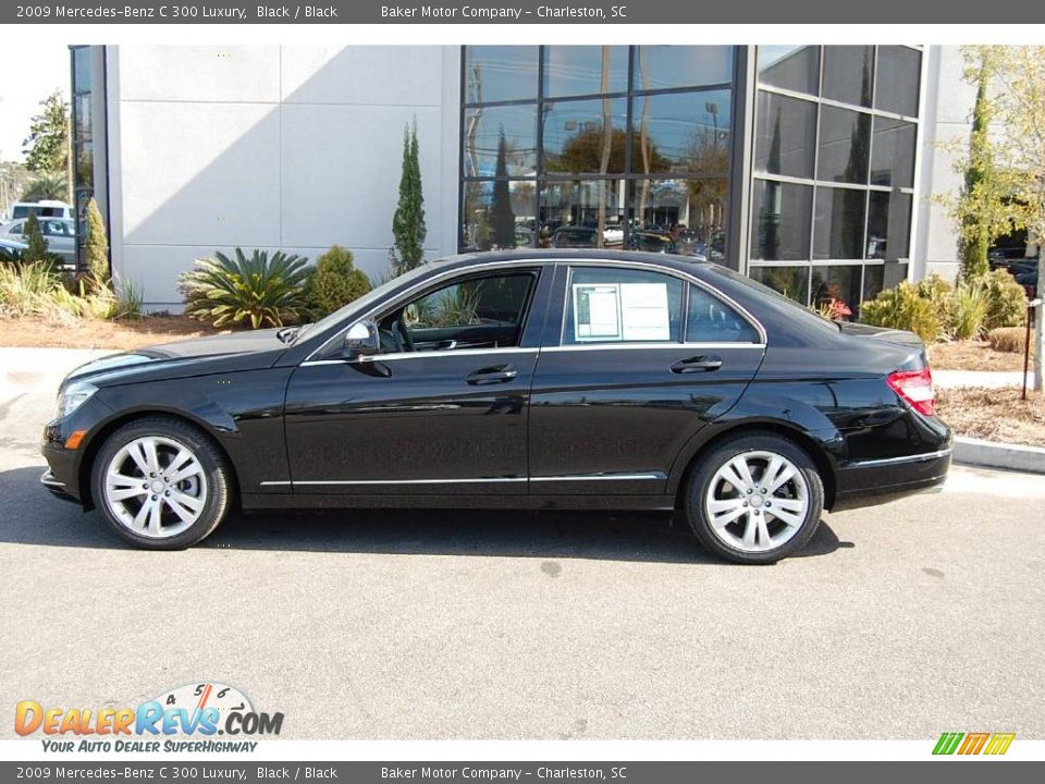 2009 Mercedes-Benz C 300 Luxury Black / Black Photo #2