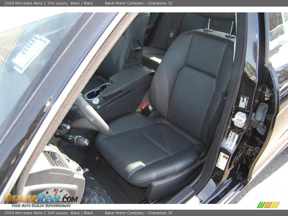 2009 Mercedes-Benz C 300 Luxury Black / Black Photo #6