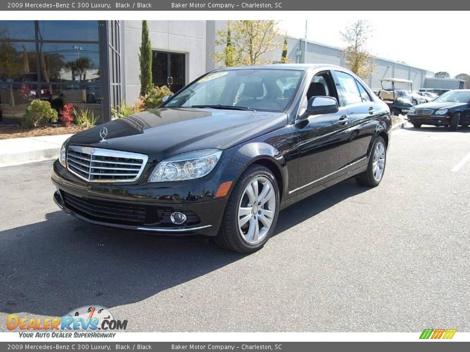 2009 Mercedes-Benz C 300 Luxury Black / Black Photo #13