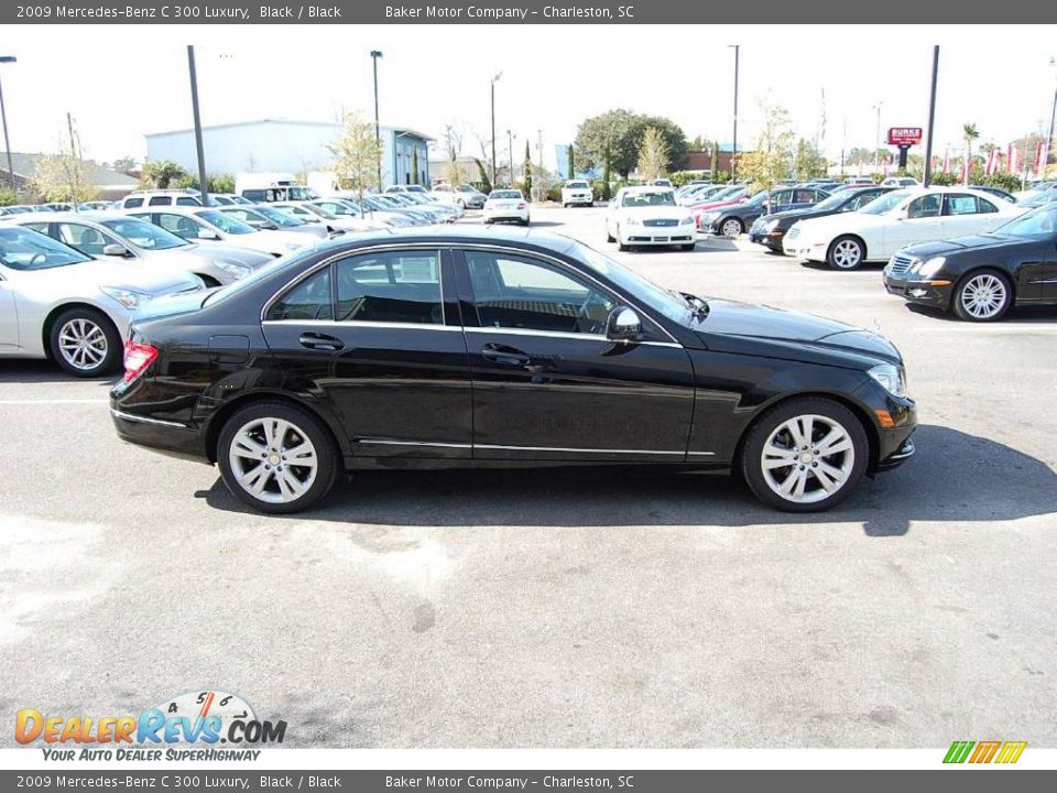 2009 Mercedes-Benz C 300 Luxury Black / Black Photo #15