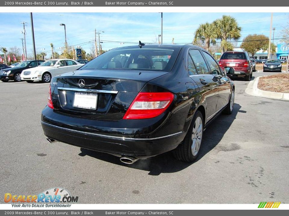 2009 Mercedes-Benz C 300 Luxury Black / Black Photo #16