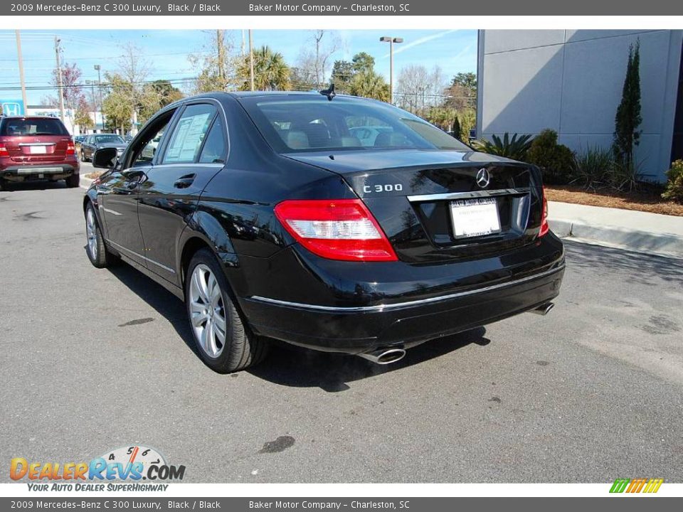 2009 Mercedes-Benz C 300 Luxury Black / Black Photo #18