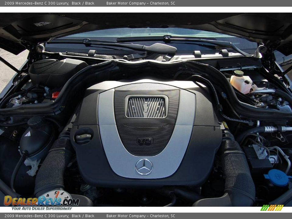 2009 Mercedes-Benz C 300 Luxury Black / Black Photo #21