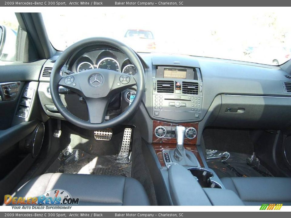 2009 Mercedes-Benz C 300 Sport Arctic White / Black Photo #3