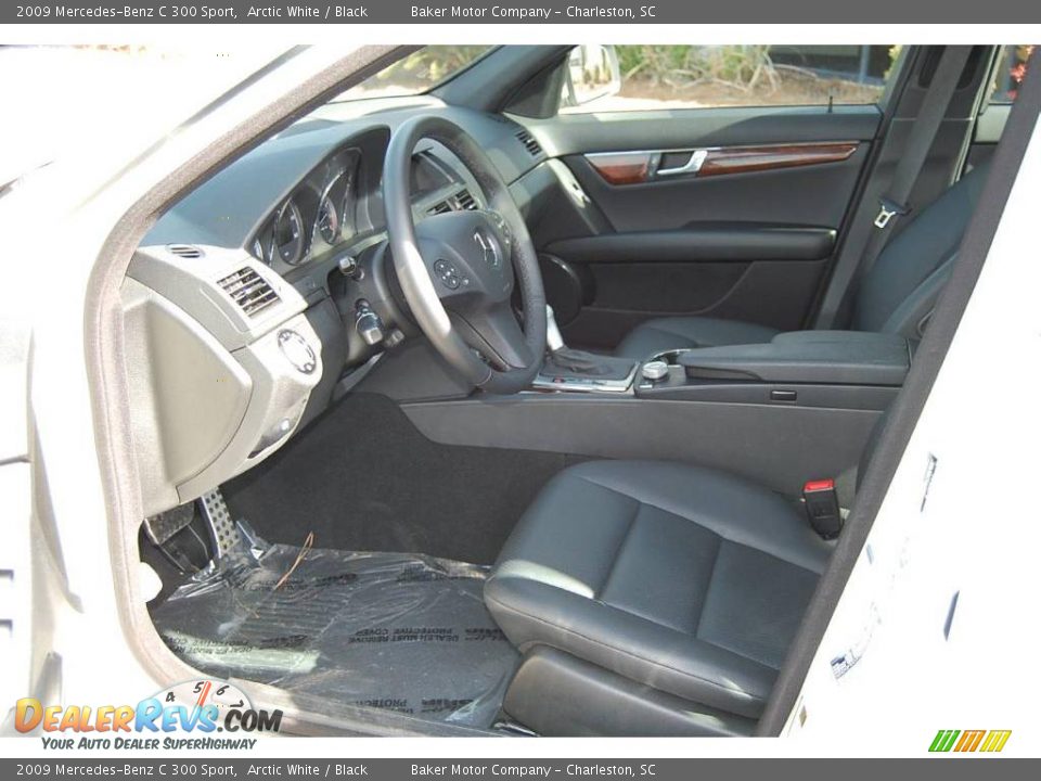 2009 Mercedes-Benz C 300 Sport Arctic White / Black Photo #5