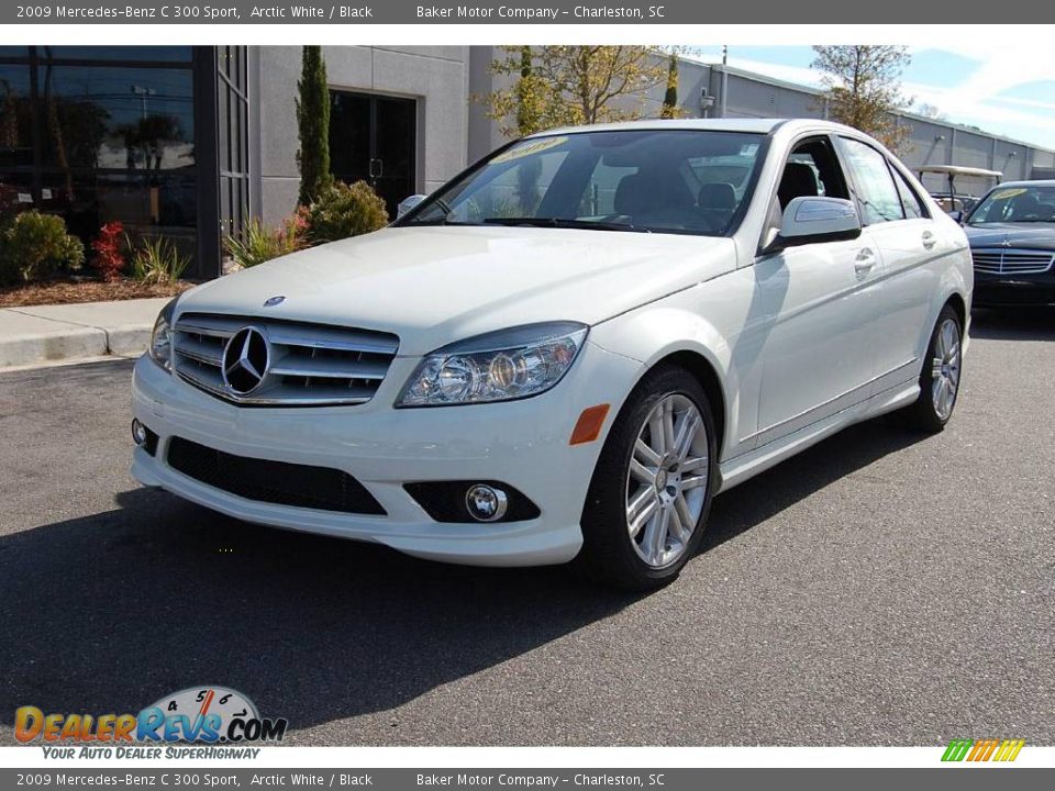 2009 Mercedes-Benz C 300 Sport Arctic White / Black Photo #13