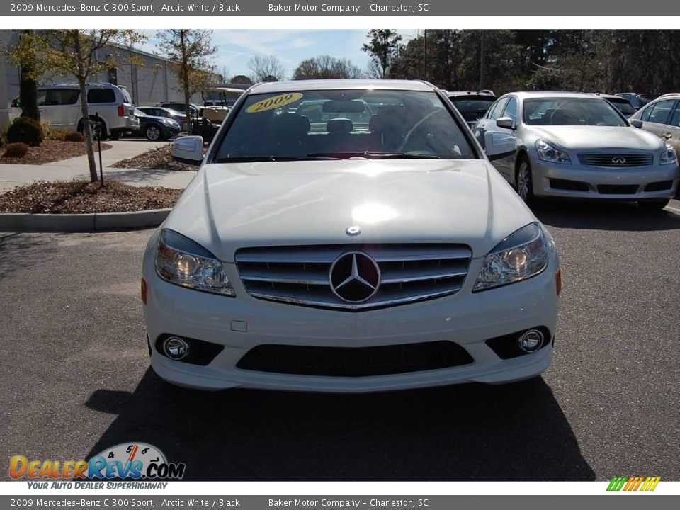 2009 Mercedes-Benz C 300 Sport Arctic White / Black Photo #14
