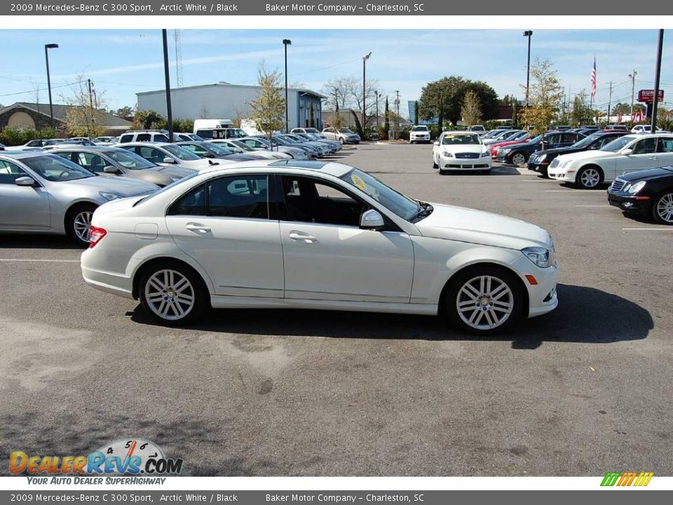 2009 Mercedes-Benz C 300 Sport Arctic White / Black Photo #15
