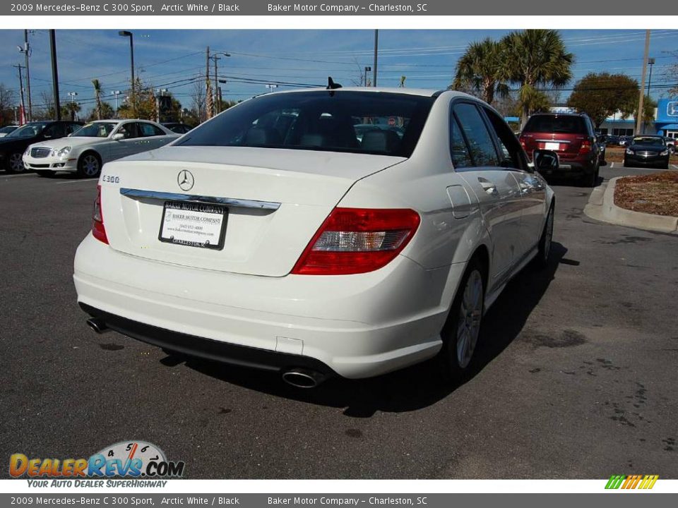 2009 Mercedes-Benz C 300 Sport Arctic White / Black Photo #16