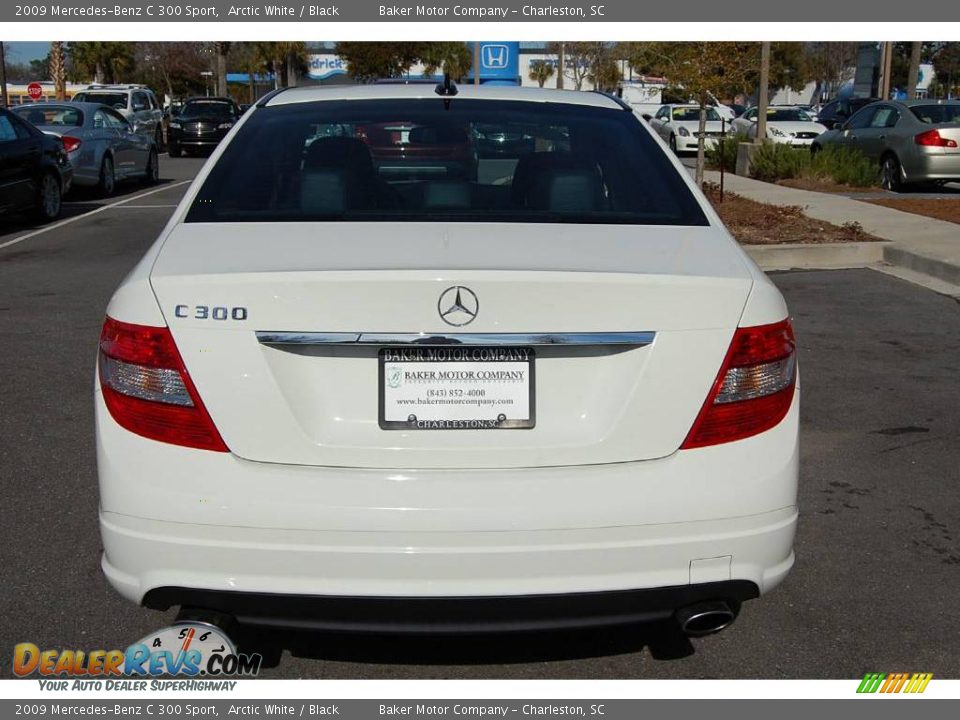 2009 Mercedes-Benz C 300 Sport Arctic White / Black Photo #17