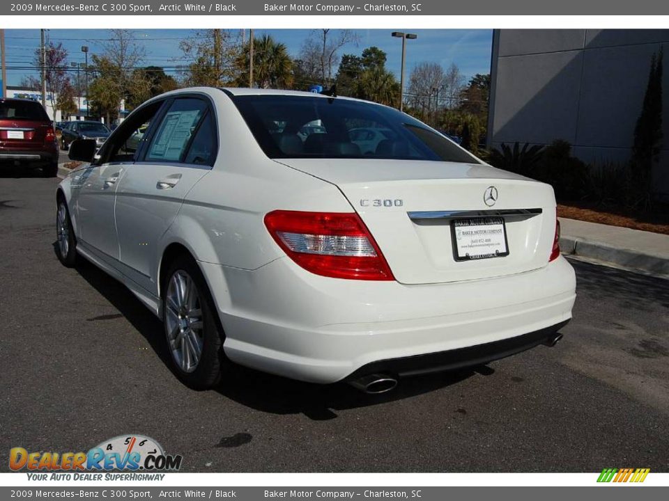 2009 Mercedes-Benz C 300 Sport Arctic White / Black Photo #18
