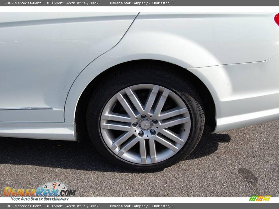 2009 Mercedes-Benz C 300 Sport Arctic White / Black Photo #19