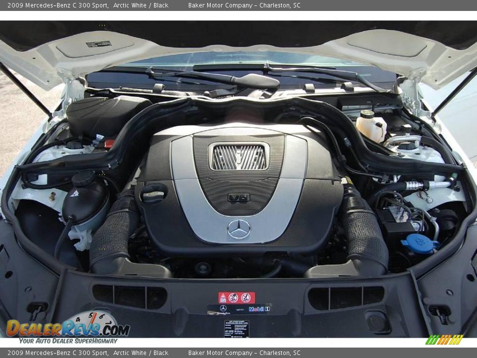 2009 Mercedes-Benz C 300 Sport Arctic White / Black Photo #21