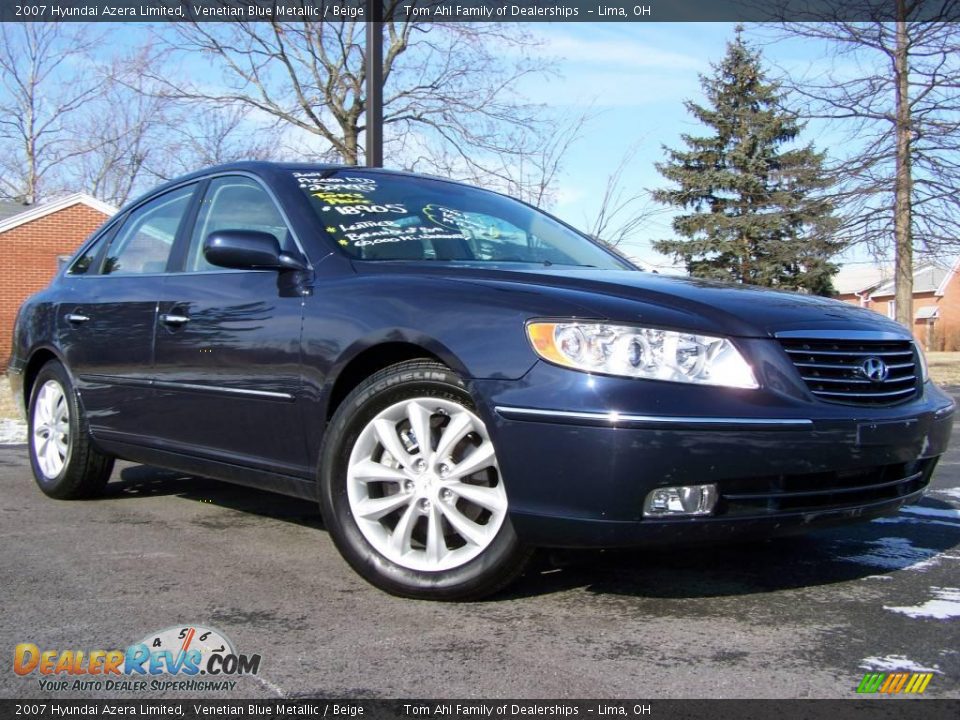 2007 Hyundai Azera Limited Venetian Blue Metallic / Beige Photo #1