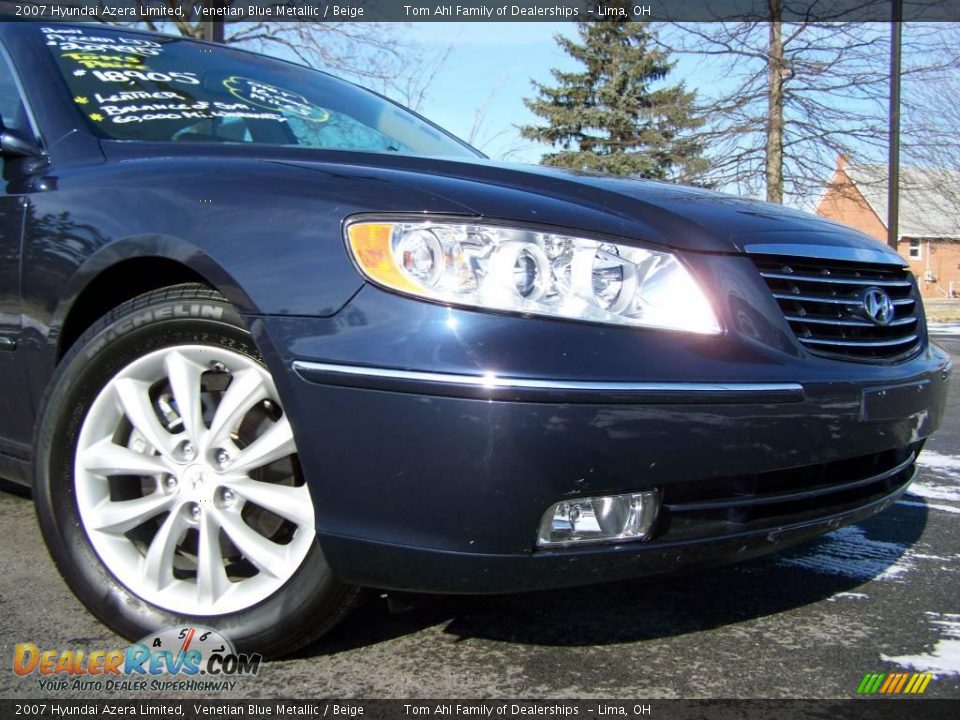 2007 Hyundai Azera Limited Venetian Blue Metallic / Beige Photo #2