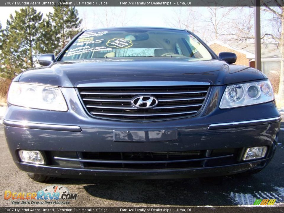 2007 Hyundai Azera Limited Venetian Blue Metallic / Beige Photo #3