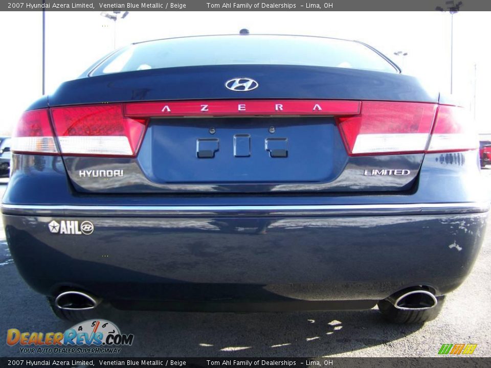 2007 Hyundai Azera Limited Venetian Blue Metallic / Beige Photo #6