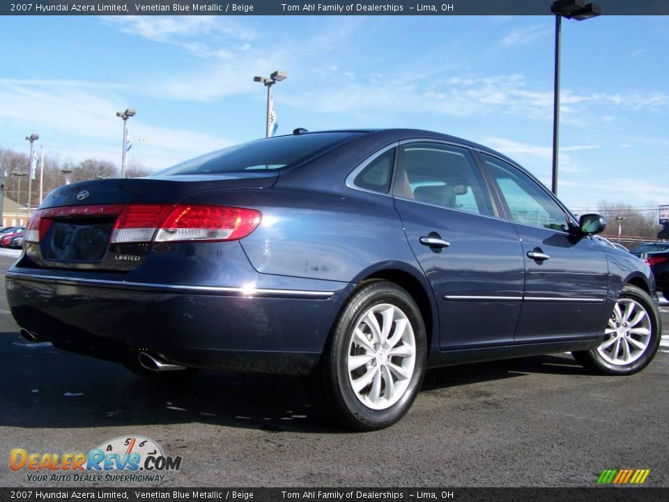 2007 Hyundai Azera Limited Venetian Blue Metallic / Beige Photo #7