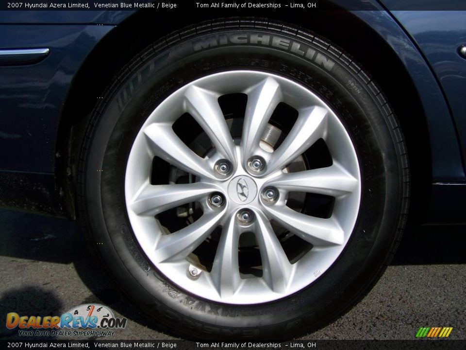 2007 Hyundai Azera Limited Venetian Blue Metallic / Beige Photo #8