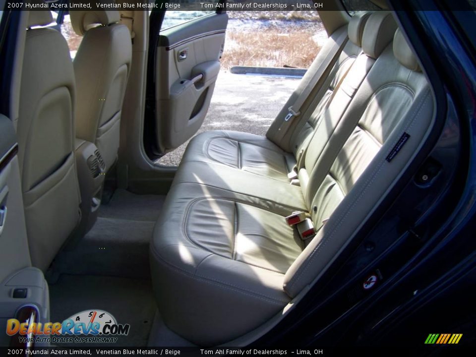 2007 Hyundai Azera Limited Venetian Blue Metallic / Beige Photo #13