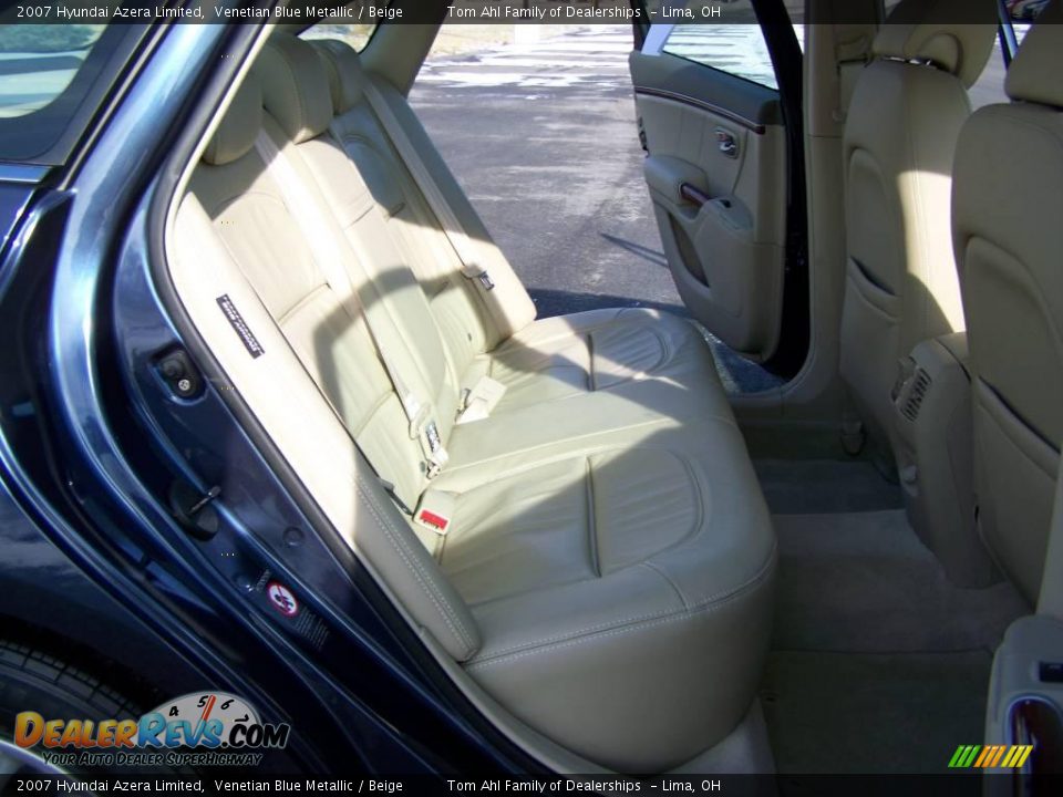 2007 Hyundai Azera Limited Venetian Blue Metallic / Beige Photo #14