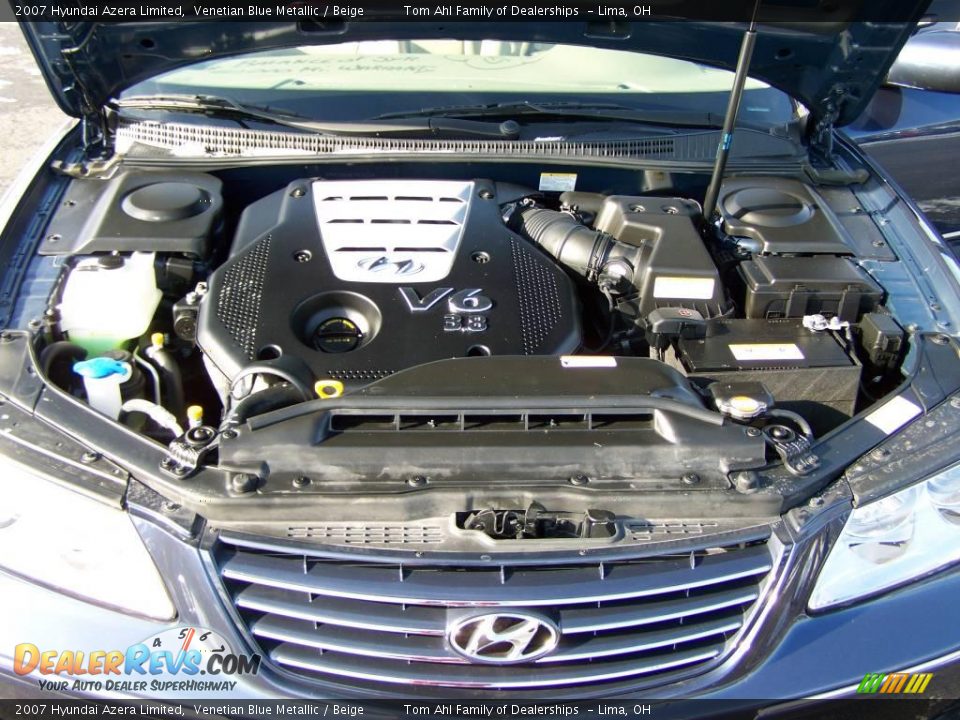 2007 Hyundai Azera Limited Venetian Blue Metallic / Beige Photo #17