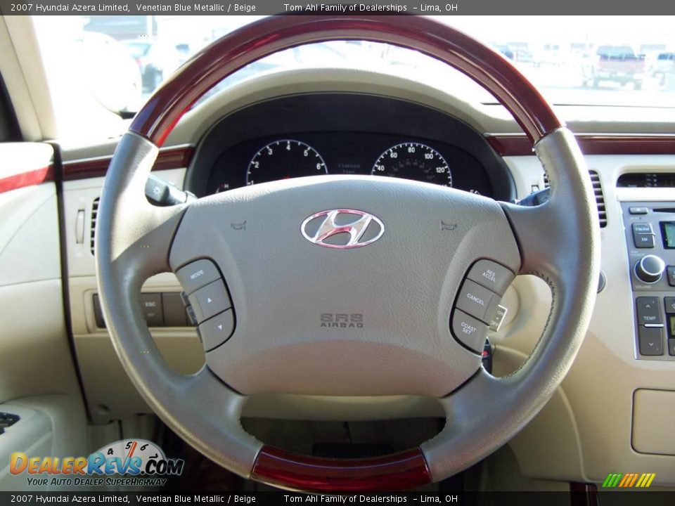 2007 Hyundai Azera Limited Venetian Blue Metallic / Beige Photo #19