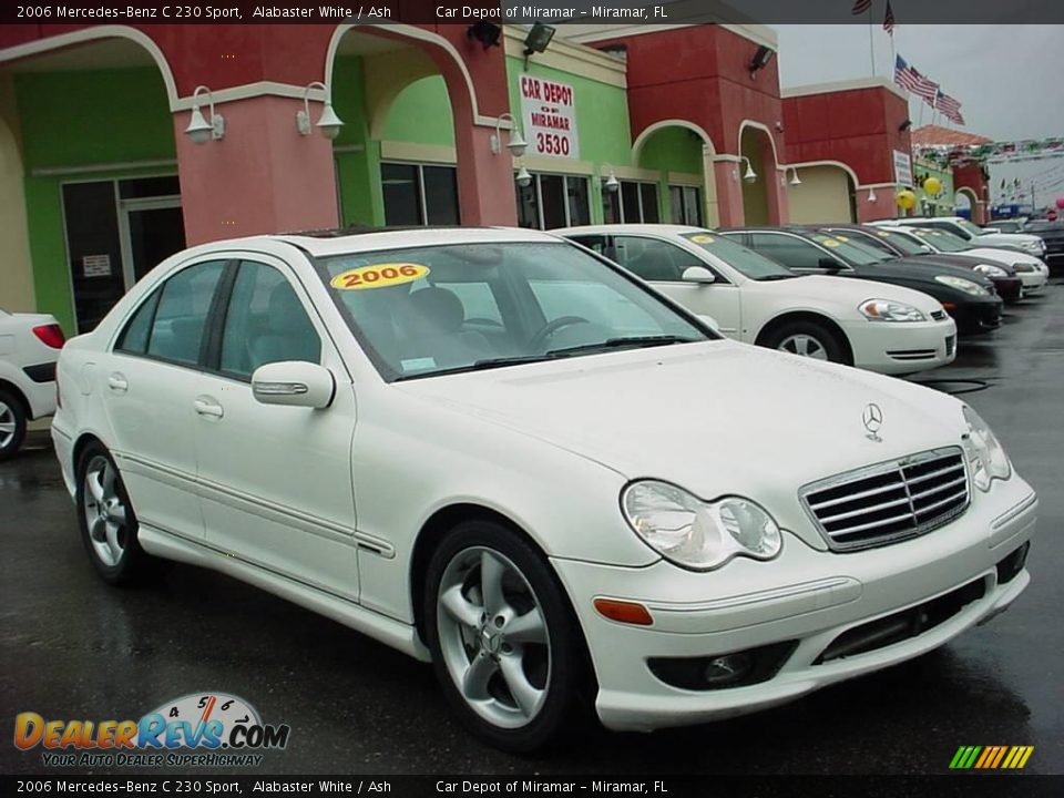 2006 Mercedes-Benz C 230 Sport Alabaster White / Ash Photo #1