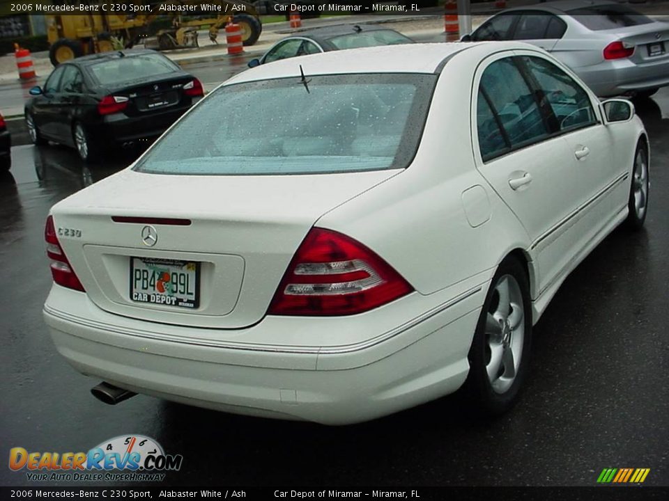 2006 Mercedes-Benz C 230 Sport Alabaster White / Ash Photo #3