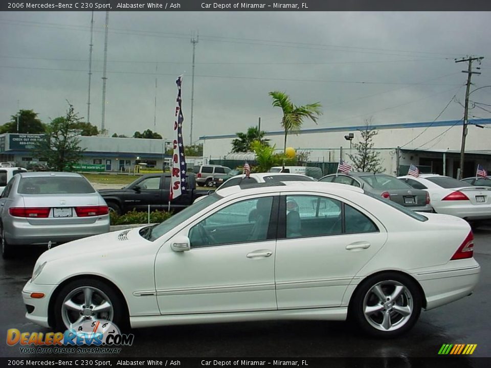 2006 Mercedes-Benz C 230 Sport Alabaster White / Ash Photo #6