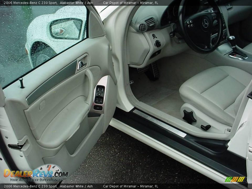 2006 Mercedes-Benz C 230 Sport Alabaster White / Ash Photo #9