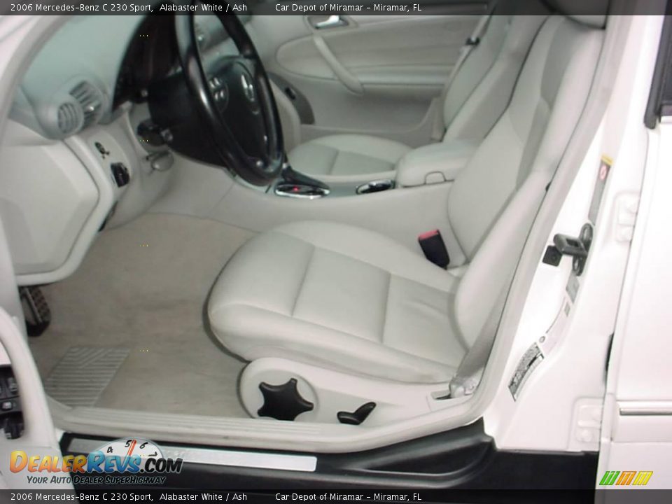 2006 Mercedes-Benz C 230 Sport Alabaster White / Ash Photo #10